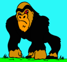 Dibujo Gorila pintado por martinm