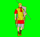 Dibujo Soldado romano pintado por HERNAN