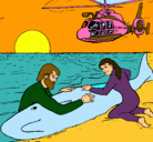 Dibujo Rescate ballena pintado por aurolazo