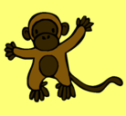 Dibujo Mono pintado por karim