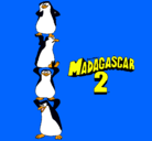 Dibujo Madagascar 2 Pingüinos pintado por Angelsegurasanchez