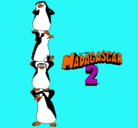 Dibujo Madagascar 2 Pingüinos pintado por lola02