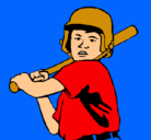 Dibujo Niño bateador pintado por daniel