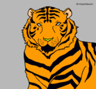 Dibujo Tigre pintado por neus