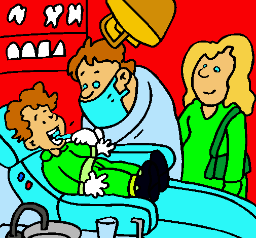 Niño en el dentista