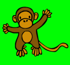 Dibujo Mono pintado por chenoa