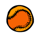 Dibujo Pelota de béisbol pintado por julieta
