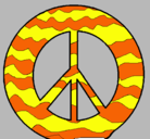 Dibujo Símbolo de la paz pintado por jezziel