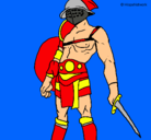 Dibujo Gladiador pintado por yosvanny
