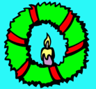 Dibujo Corona de navidad II pintado por paulaalcudia