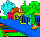 Dibujo Estación de tren pintado por elluchitobkn