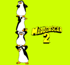 Dibujo Madagascar 2 Pingüinos pintado por wendy