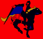 Dibujo Caballero a caballo IV pintado por marcos