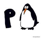 Dibujo Pingüino pintado por luisafernandavanegas