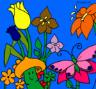 Dibujo Fauna y flora pintado por iris