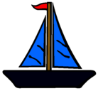 Dibujo Barco velero pintado por ONIX