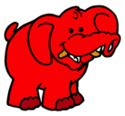 Dibujo Elefante pintado por pichupop