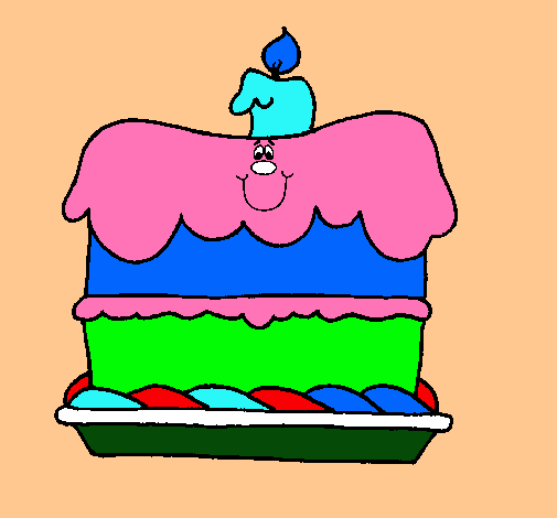 Pastel de cumpleaños