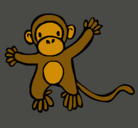 Dibujo Mono pintado por jose