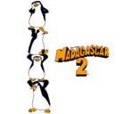 Dibujo Madagascar 2 Pingüinos pintado por brandon