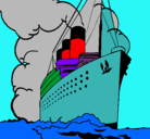 Dibujo Barco de vapor pintado por ISAELISAAC