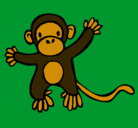 Dibujo Mono pintado por piriri