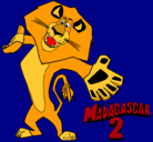 Dibujo Madagascar 2 Alex 2 pintado por thuzithahaha