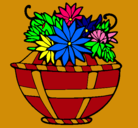 Dibujo Cesta de flores 11 pintado por siraco