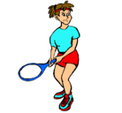 Dibujo Chica tenista pintado por anaf
