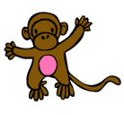 Dibujo Mono pintado por ana