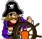 Dibujo Capitán pirata pintado por Unai