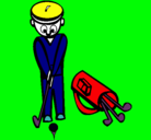 Dibujo Jugador de golf II pintado por estefania