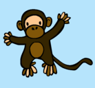 Dibujo Mono pintado por JUANAN