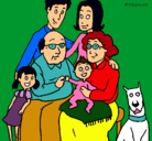 Dibujo Familia pintado por paoyvale