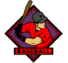 Dibujo Logo de béisbol pintado por Javier