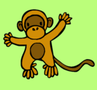 Dibujo Mono pintado por brendaasnicar