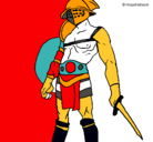 Dibujo Gladiador pintado por fedelarca