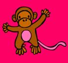 Dibujo Mono pintado por camila