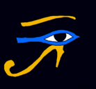 Dibujo Ojo Horus pintado por franciscolima
