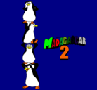 Dibujo Madagascar 2 Pingüinos pintado por felipexavier
