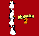 Dibujo Madagascar 2 Pingüinos pintado por antonio