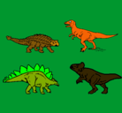 Dibujo Dinosaurios de tierra pintado por urielito