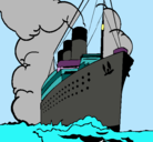 Dibujo Barco de vapor pintado por leysi