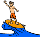 Dibujo Surfista pintado por valeriiamorales