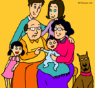 Dibujo Familia pintado por deissy