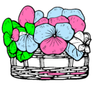 Dibujo Cesta de flores 12 pintado por conchi