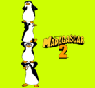 Dibujo Madagascar 2 Pingüinos pintado por Dani