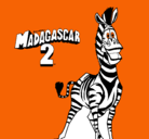 Dibujo Madagascar 2 Marty pintado por noelfernando