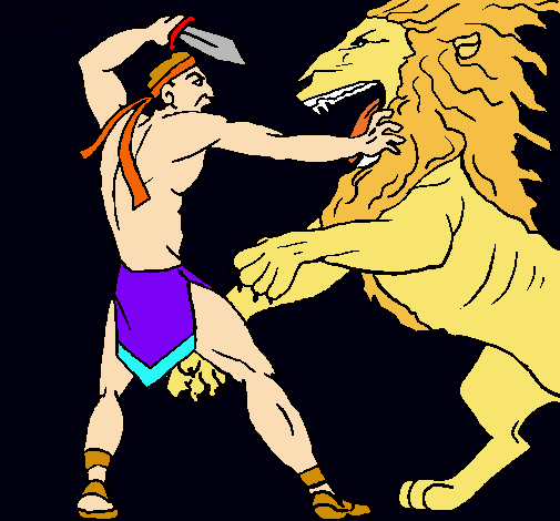 Gladiador contra león