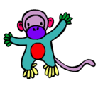 Dibujo Mono pintado por ERIC
